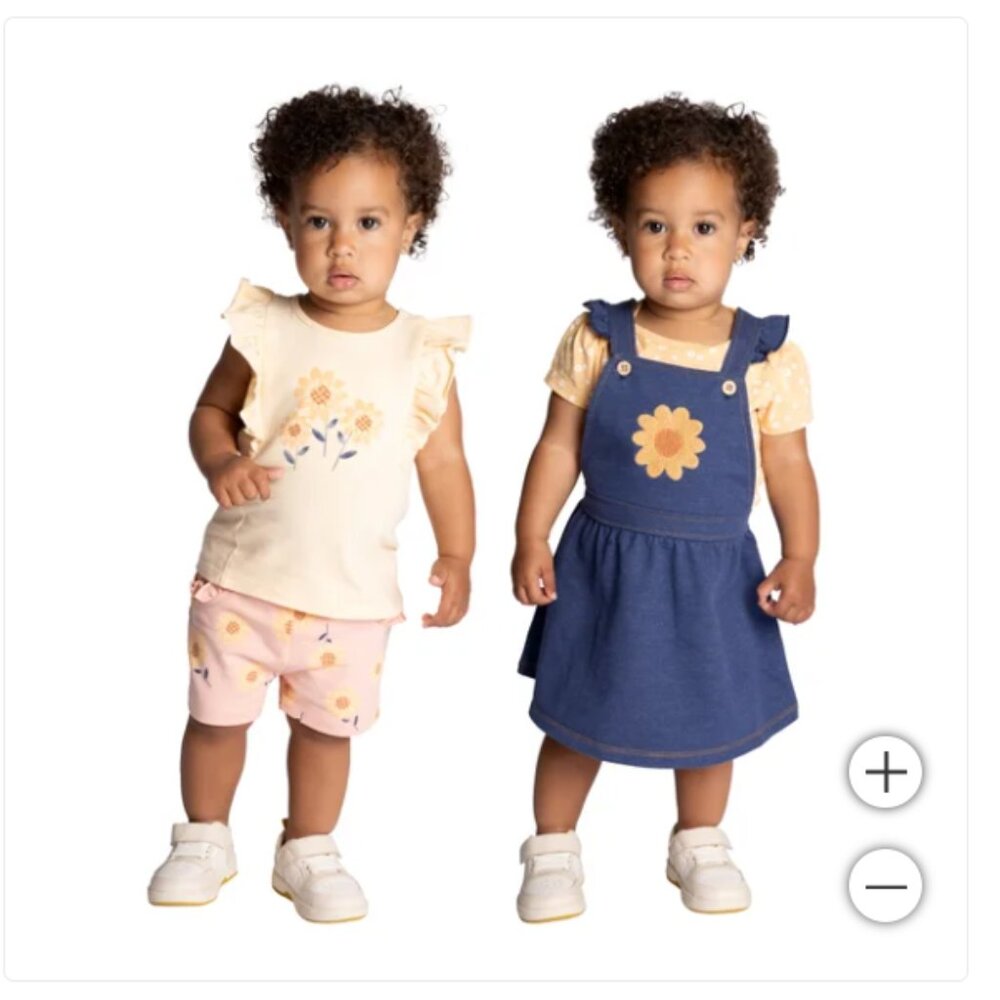 Pekkle Baby 4-piece Overall Set 24 month